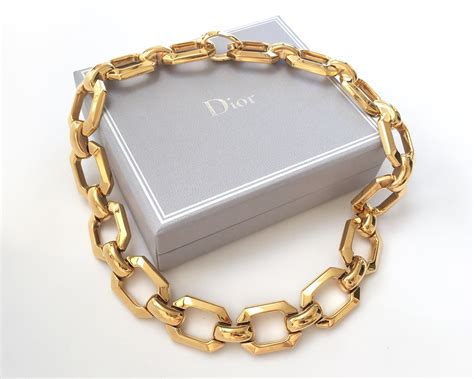 christian dior nevklace|Dior chunky necklace.